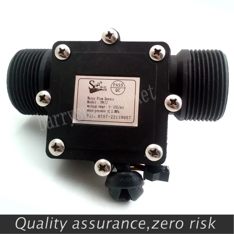

Water Flow meter flowmeter Hall Sensor Switch counter fuel gauge indicator caudalimetro flow device DN32 G1-1/4" 1.25 1-120L/min