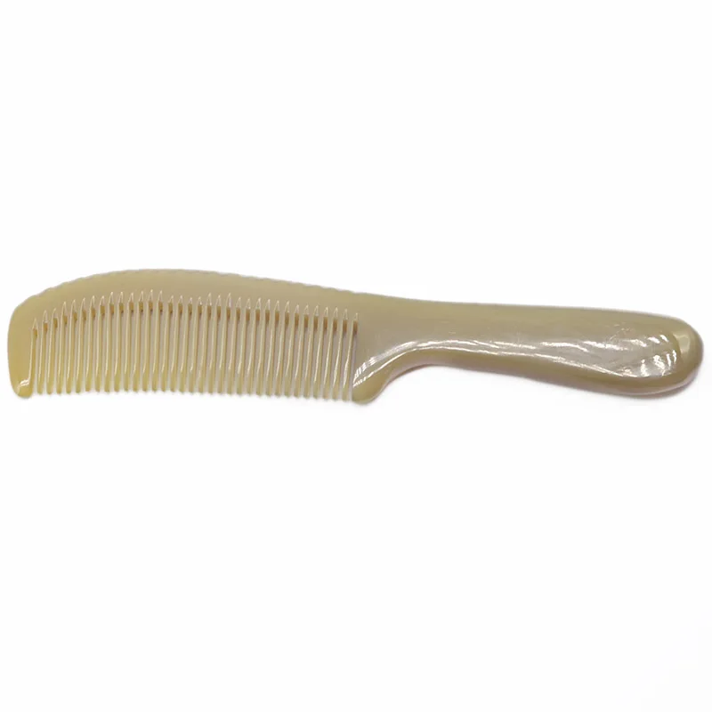 

1PC Quality And Beauty Thick Yak Horn Comb Genuine men's Comb Portable Hairdressing Tools G0411