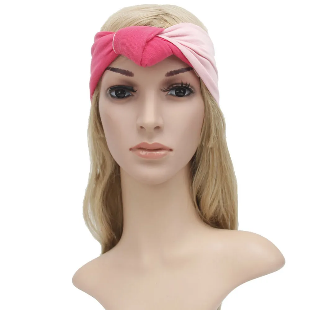 Women soft and comfortable Sports Yoga Headband Stretch Hairband Elastic Hair Band Turban