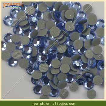 

500 Gross / bag SS10 Korean rhinestone iron on transfer Lt Sapphire Rhinestones Crystal Hotfix for Nail art