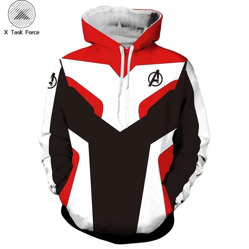

Avengers Endgame 4 Quantum Realm 3D Print Hoodies Men Fitness Pullover Sweatshirts Cosplay Costume Streetwear X Task Force S-6XL