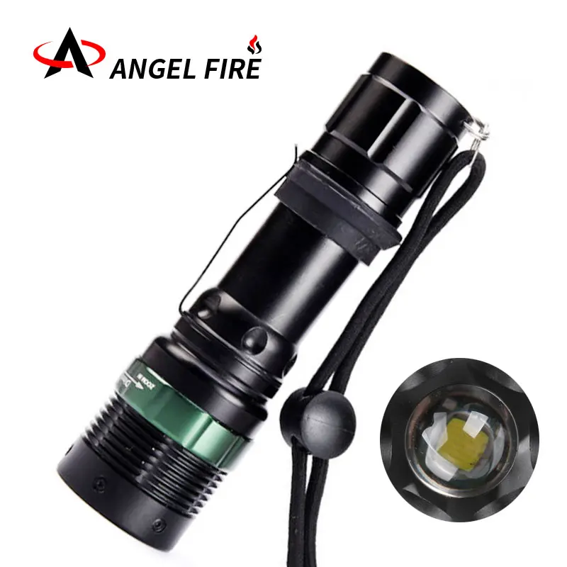 

LED Flashlight 3 modes xml-T6 keychain Tactical Flash Lights Lanterna Torche For 3 X AAA Battery Or 18650battrey Torches 90