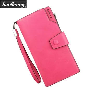 

Baellerry Women Wallets Fashion PU Leather Zipper Wallet Female with Coin Pocket Card Holder Ladies Clutch Phone Purse Hasp