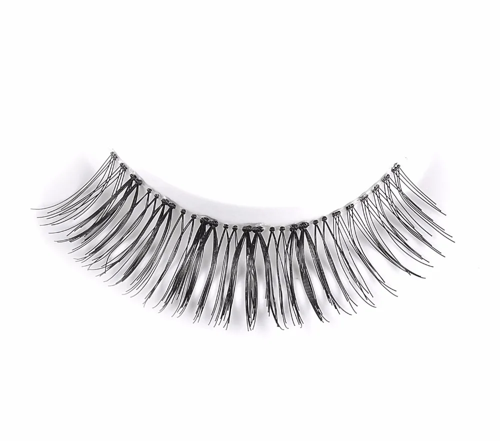 Накладные натуральные ресницы, CLOTHOBEAUTY 15 пар ручной работы Поддельные ресницы, Demi Wispies мягкая невидимая лента, Длинные/толстые многоразовые(15-W7