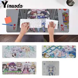 Yinuoda кролик Хото Kokoa Kafuu Чино аниме игровой плеер стол ноутбук Мышь коврик офисные мыши Gamer Lockedge Мышь Pad геймер
