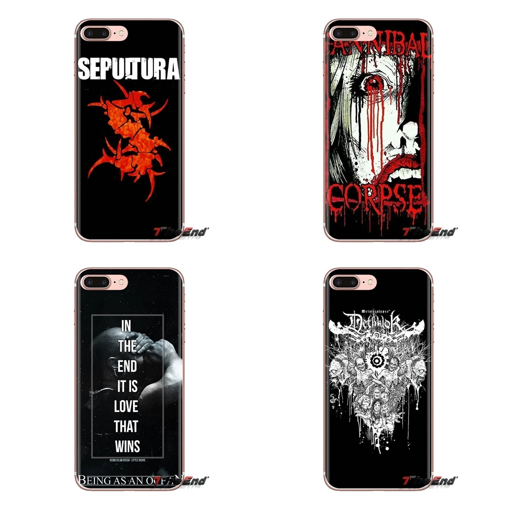 

For Samsung Galaxy J1 J2 J3 J4 J5 J6 J7 J8 Plus 2018 Prime 2015 2016 2017 Ocean CANNIBAL CORPSE SEPULTURA Transparent Soft Cases