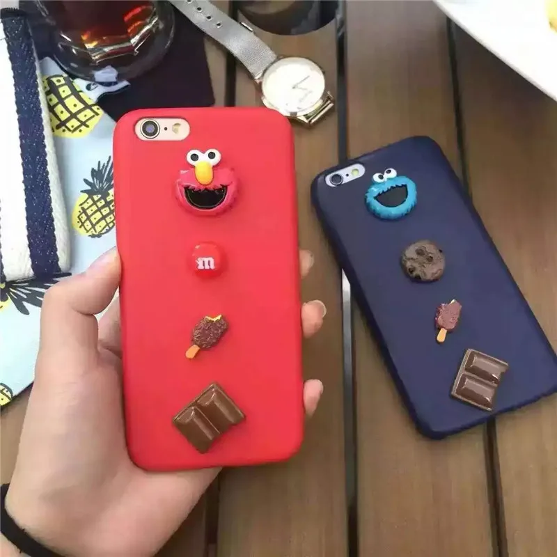 RMJ DNA милые 3D Мультфильм телефона Чехлы для iPhone 6 s плюс Plus Роскошные искусственная