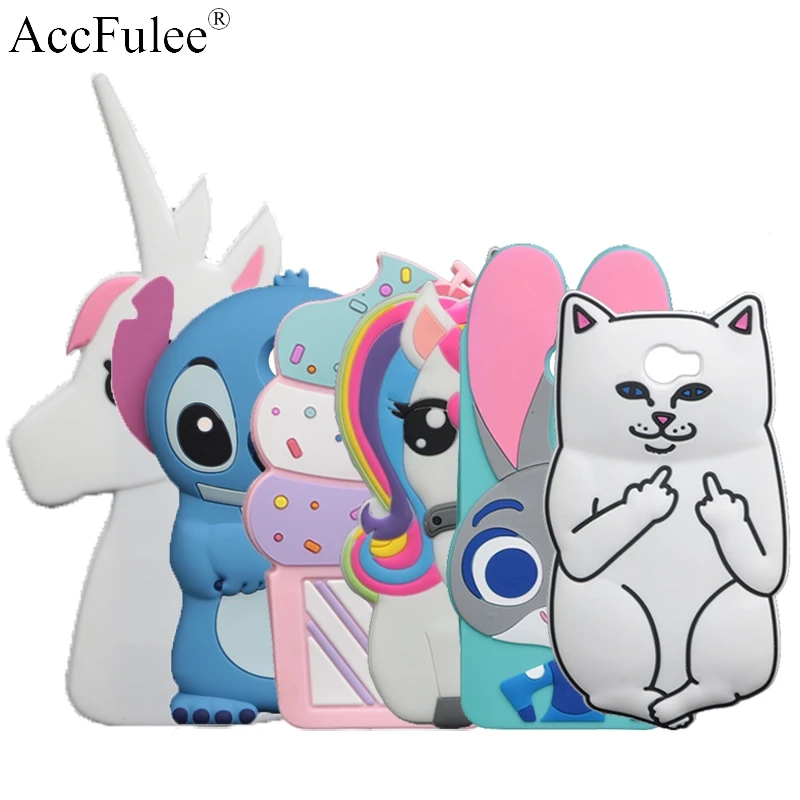 

3D Cartoon Stitch Case For Huawei Y6 II Compact (Not Y6 II ) Y6 Elite Cat Cover Rabbit Sulley Tiger Horse Pig Soft Phone Bags