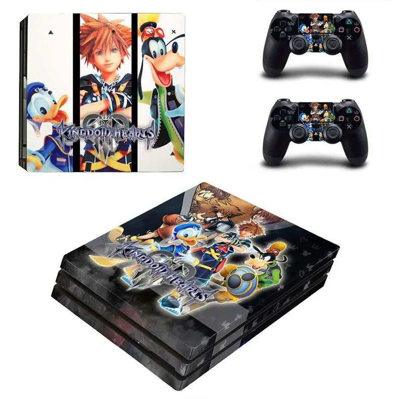 Kingdom Hearts 3 PS4 Pro стикер s Vinilo наклейка PS 4 Play станция 4 Pro кожа для playstadi4 Pro консоль и два контроллера