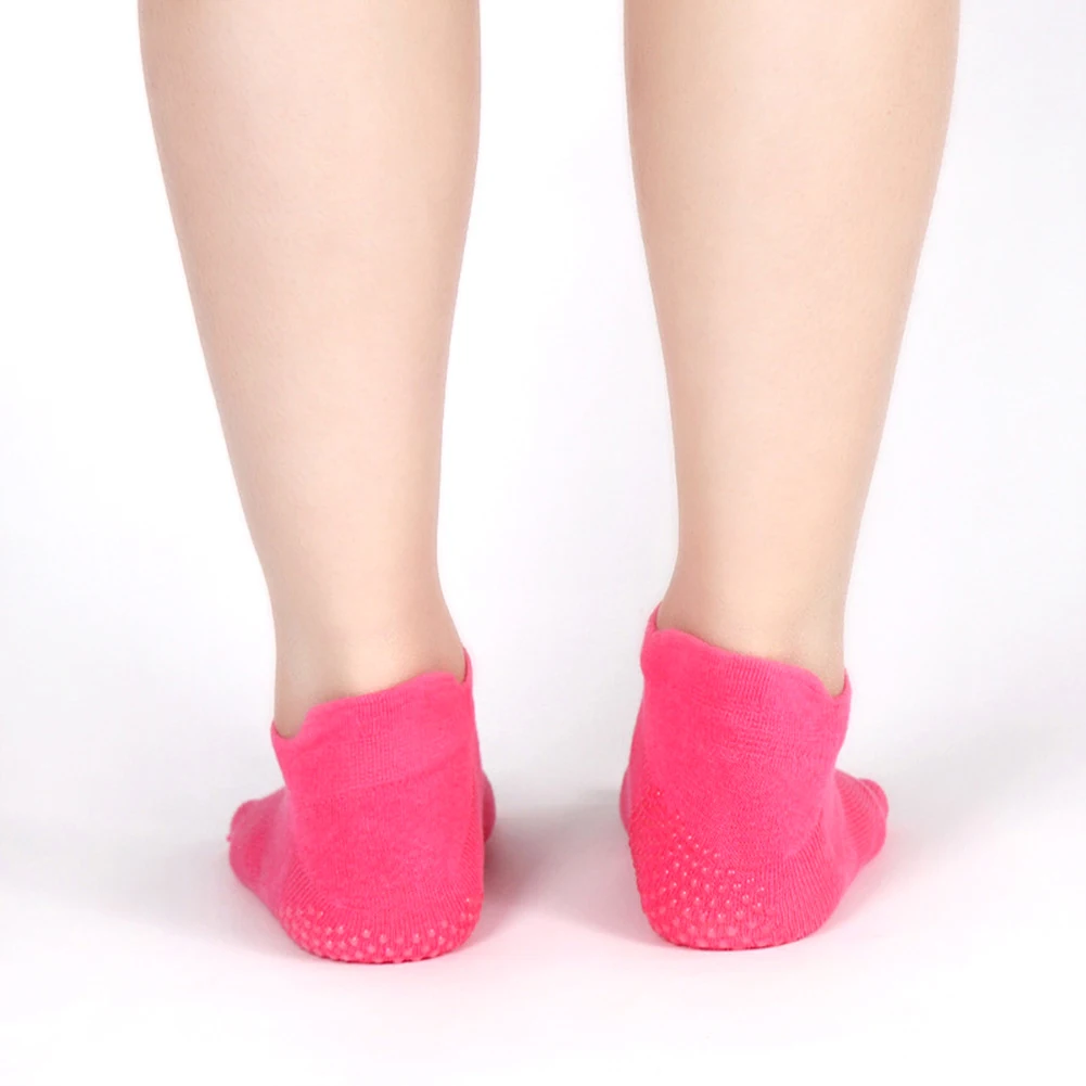 Чесаные хлопоковые носки для йоги женские дышащие противоскользящие резиновые носки с полным носком спортивные носки