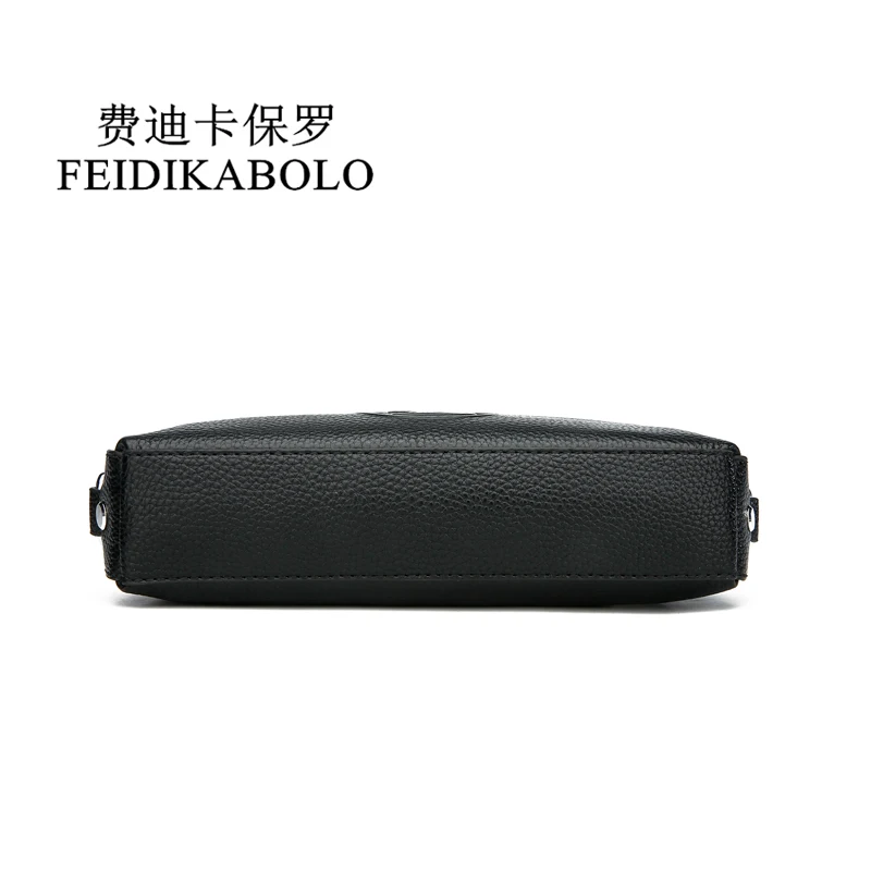 FEIDIKABOLO Genuine Leather Men Wallets Men's Purse Clutch Bags Handy Bag Portable Long Male Purses Carteira Masculina Man Walle