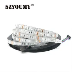 SZYOUMY RGB светодиодные ленты 5050 SMD 5 м 300 светодиодный S гибкий свет 12 в холодный белый/теплый белый/красный/зеленый/синий гибкая светодиодная