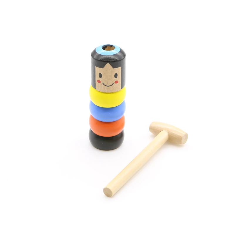 unbreakable wooden man magic toy