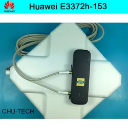 Huawei e3372 e3372h-153 150 Мбит/с Huawei 4 г USB модем + CRC9 разъем 35dbi 4 г сигнала Телевизионные антенны