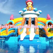 giant inflatable water pool slide for summer