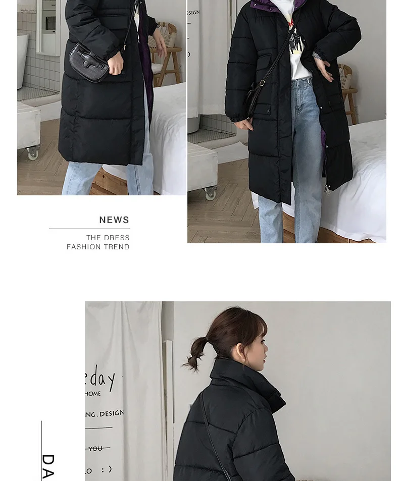 Новое поступление, Женское пальто, длинные пальто, парка, цветная куртка для женщин средней длины, Зимняя Толстая куртка, пуховик 813