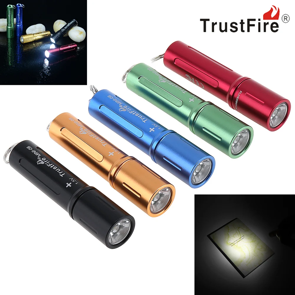TrustFire Mini Portable Pocket LED Flashlight Torch Lamp Outdoor Waterproof Stainless Steel LED