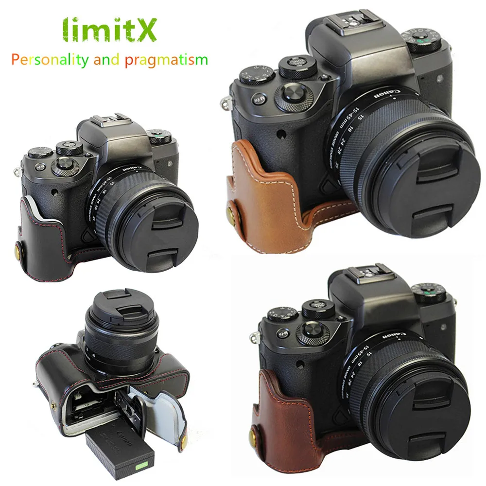 canon m50 leather case