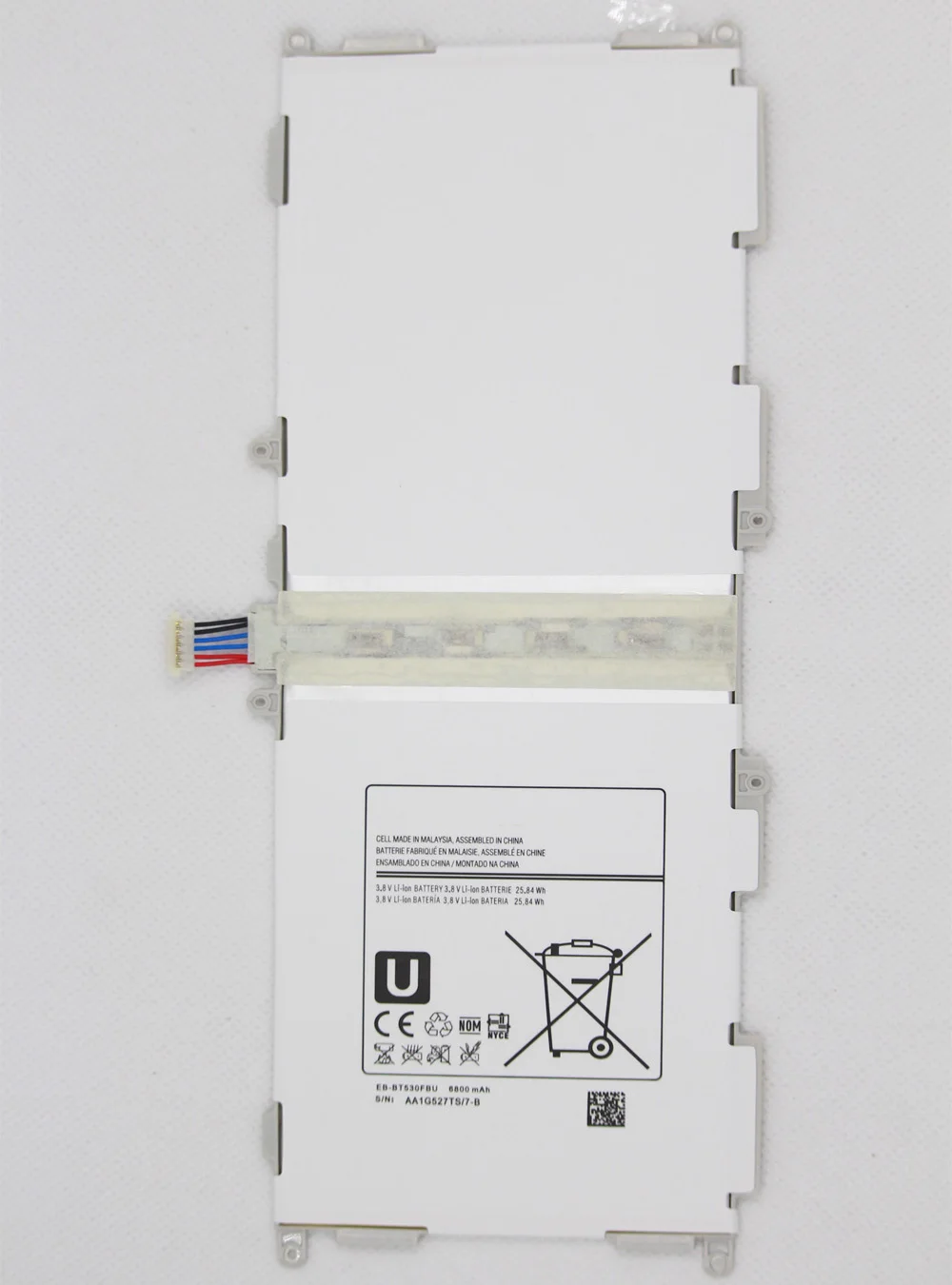 10 шт./лот Tab батарея EB BT530FBU для Samsung GALAXY 4 SM T530 T531 T535 T537 T533 6800 мАч планшет