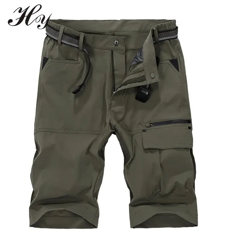 Waterproof Breathable Shorts Trekking Shorts Men Cargo Shorts Knee ...