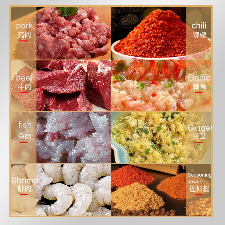 2200 Вт 0 5 3 кг коммерческий мясорубка для мяса свинины говядины рыбы 2800об/мин