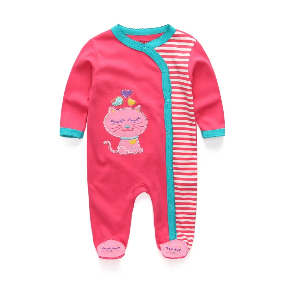 

Cat Print Baby Boys Rompers Full Sleeve Autumn Climb Clothes Infants For Kids Newborn Girls Spring Outfits Toddler Clothing