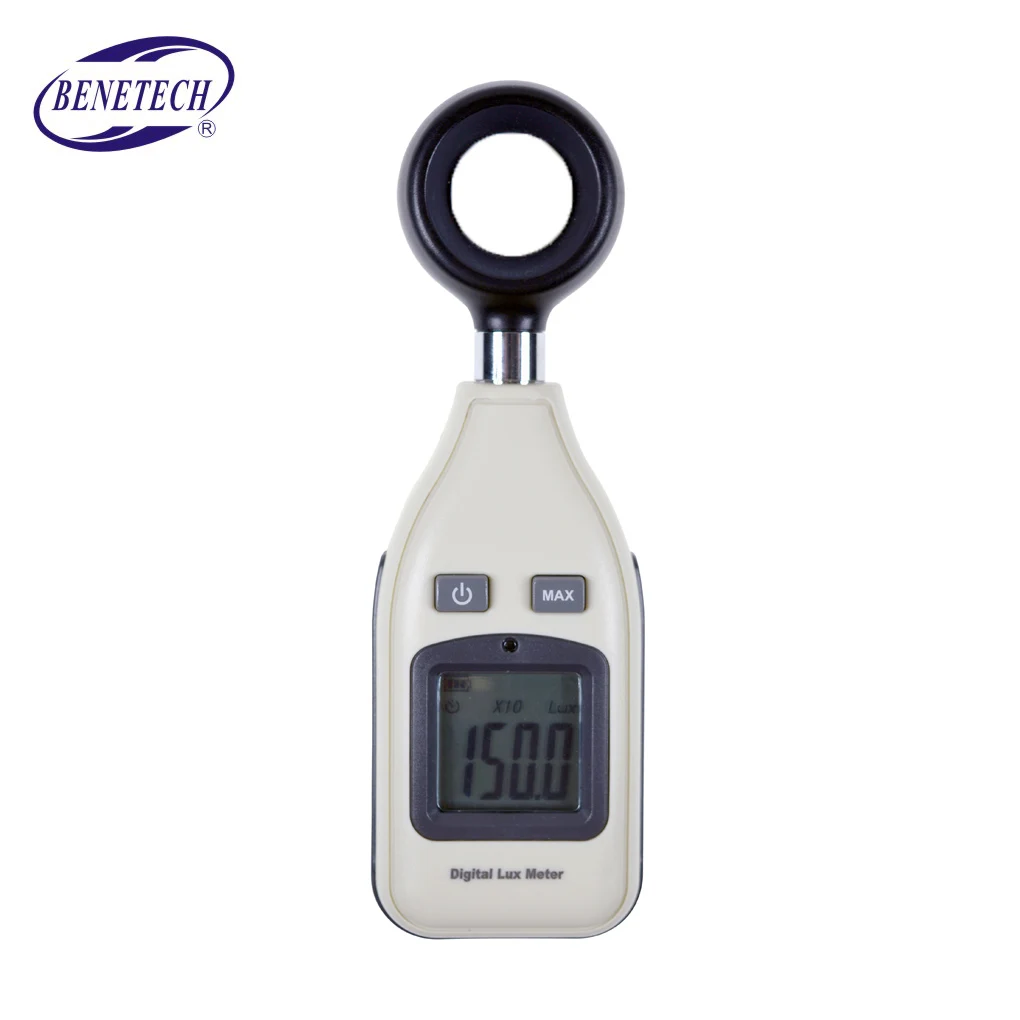 

BENETECH GM1010 Digital Light Lux Meter 0-200,000 Lux Illuminance Meter Photometer Lux/Fc Measure Light Gauge Tester