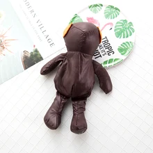 Эко-сумка коричневый черный с покрытием медведь хлопок наполнение водонепроницаемый груз многоразовые хозяйственные сумки продуктовый мешок