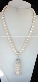 

New Design Unique Aa Round Freshwater Pearl Necklace 18"
