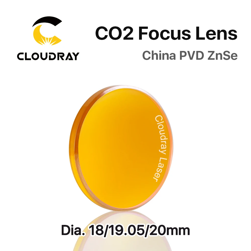 Cloudray Китай CO2 ZnSe фокусная линза Dia.18 19,05 20 мм FL38.1 50,8 63,5 101,6 127 мм 1,5-4