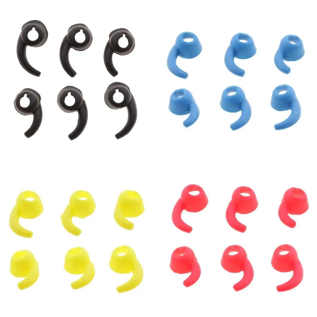 Buy 4Pack 3 pairs Silicone Replacement Earbuds for