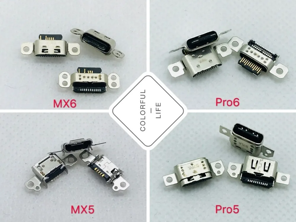 

Meilan MX5/6 Pro 5/6 Type-c Port 5pin 11pin 12pin Micro USB Charging Socket Connector Data Plug Motherboard FFC FPC Repair Part