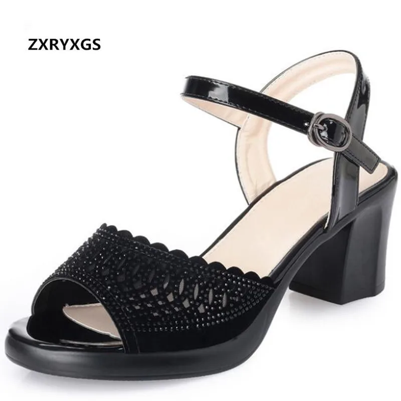

Most Popular Breathable Hollow Summer Women Sandals Rhinestone Shoes Woman Fashion Sandals 2019 Women Shoes High Heel Sandals