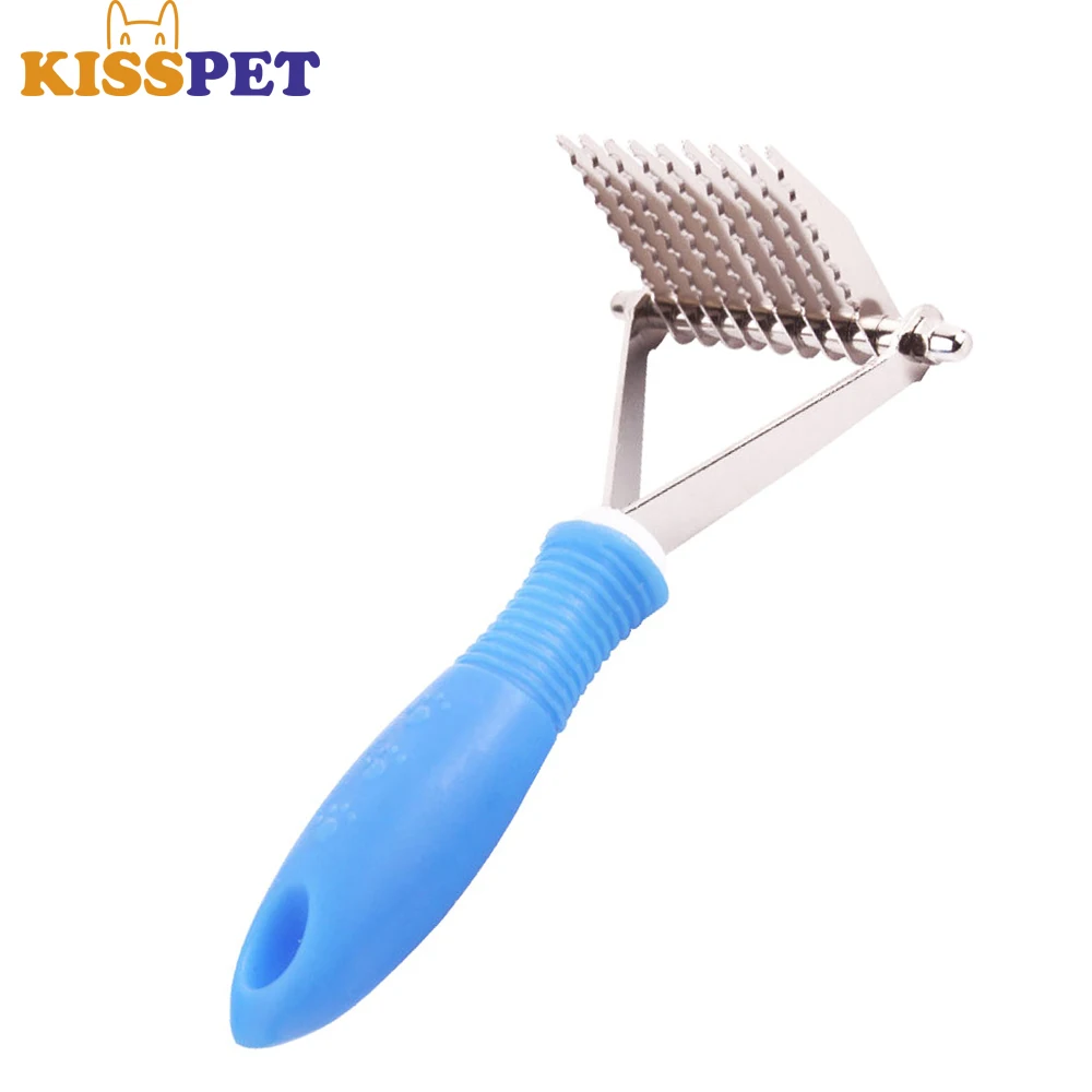 Professional Pet Comb Brush Large Dogs Open Knot Rake Stainless Steel