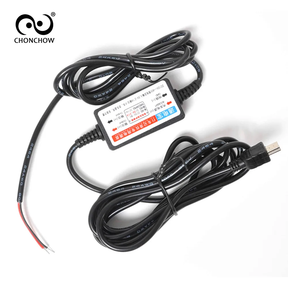 

ChonChow Car DVR Power Supply Box Dedicated Vehicle Traveling Data Recorder charger 12V -24V Out 5V 2.1A Step-down Module