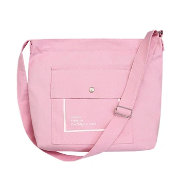 

Harajuku Style Canvas Bag Handbag Zipper Unisex Fashion Travel Canvas Bags