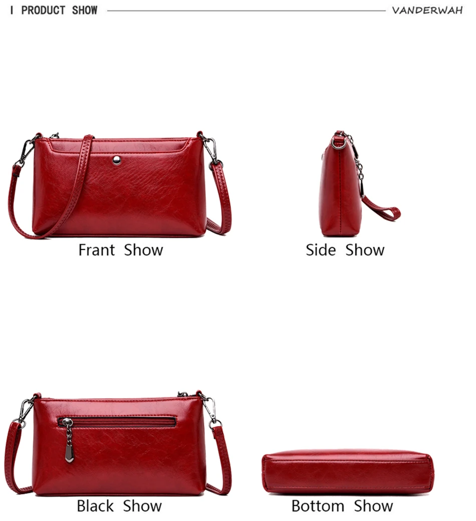 VANDERWAH couro bolsas de luxo mulheres sacos