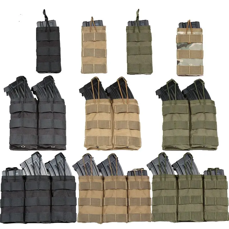 

Good Quality 1000D Nylon Paintball Airsoft Pouch MOLLE Single / Double / Triple Magazine Pouch