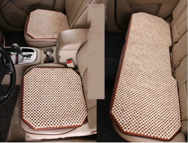 

High quality wood bead car cushion three-piece wood bead Environmental protection heat breathable and comfortable