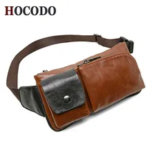 HOCODO Новая модная нагрудная Мужская сумка из искусственной кожи мужская сумка через плечо нагрудная сумка дорожная сумка Mochila