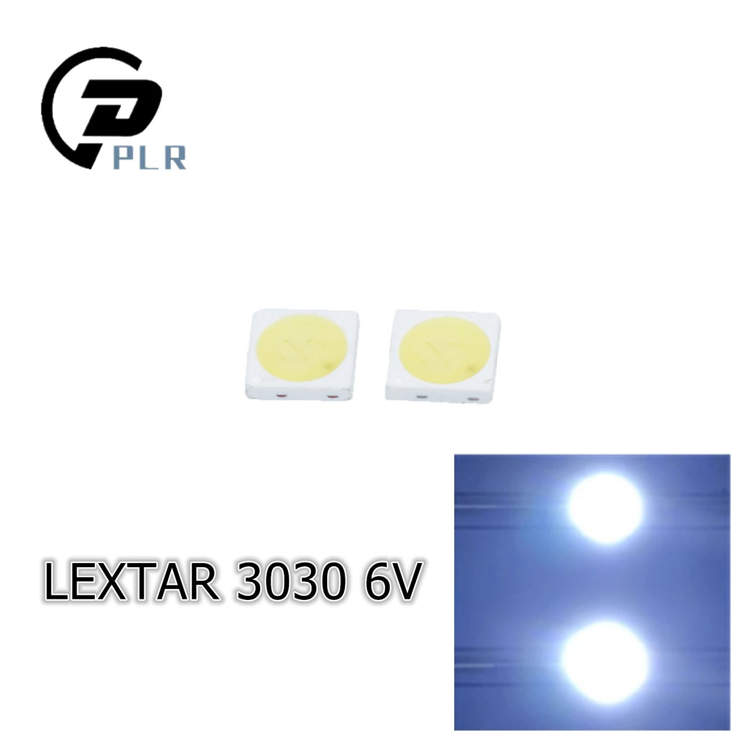 50 шт. Lextar высокая яркость 1 Вт 3030 SMD светодиодный белый диод 6 в 150мА 110лм 8 6В