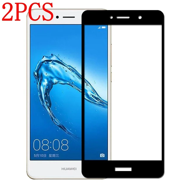 

2PCS Full Cover Tempered Glass For Huawei Y7 Screen Protector protective film For TRT-LX1 TRT-LX2 TRT-LX3 glass