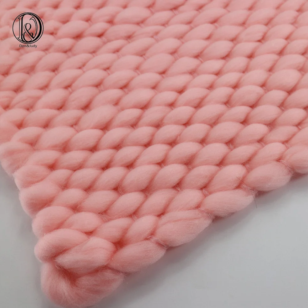 

(45x40cm) Handwoven Lopi Acrylic Blanket Basket Stuffer Filler Newborn Baby Photography Backdrops Photo Studio Props Shower Gift