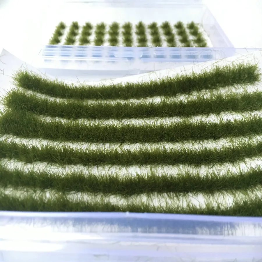 architecture model grass in ho train layout (8)