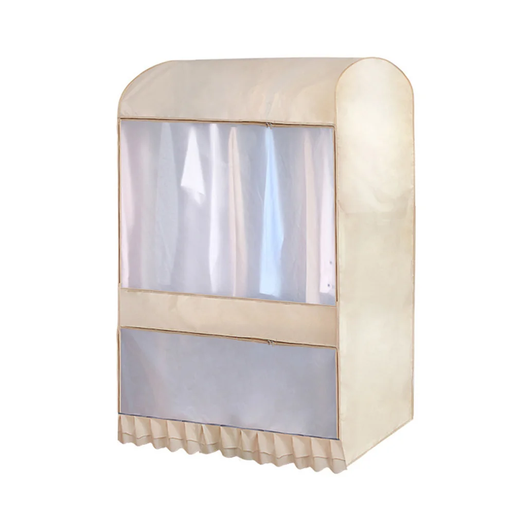 beige 105cmx146cm Шкаф для одежды, пылезащитный чехол, влагонепроницаемый подвесной мешок для одежды E2S - Цвет: beige 105cmx146cm