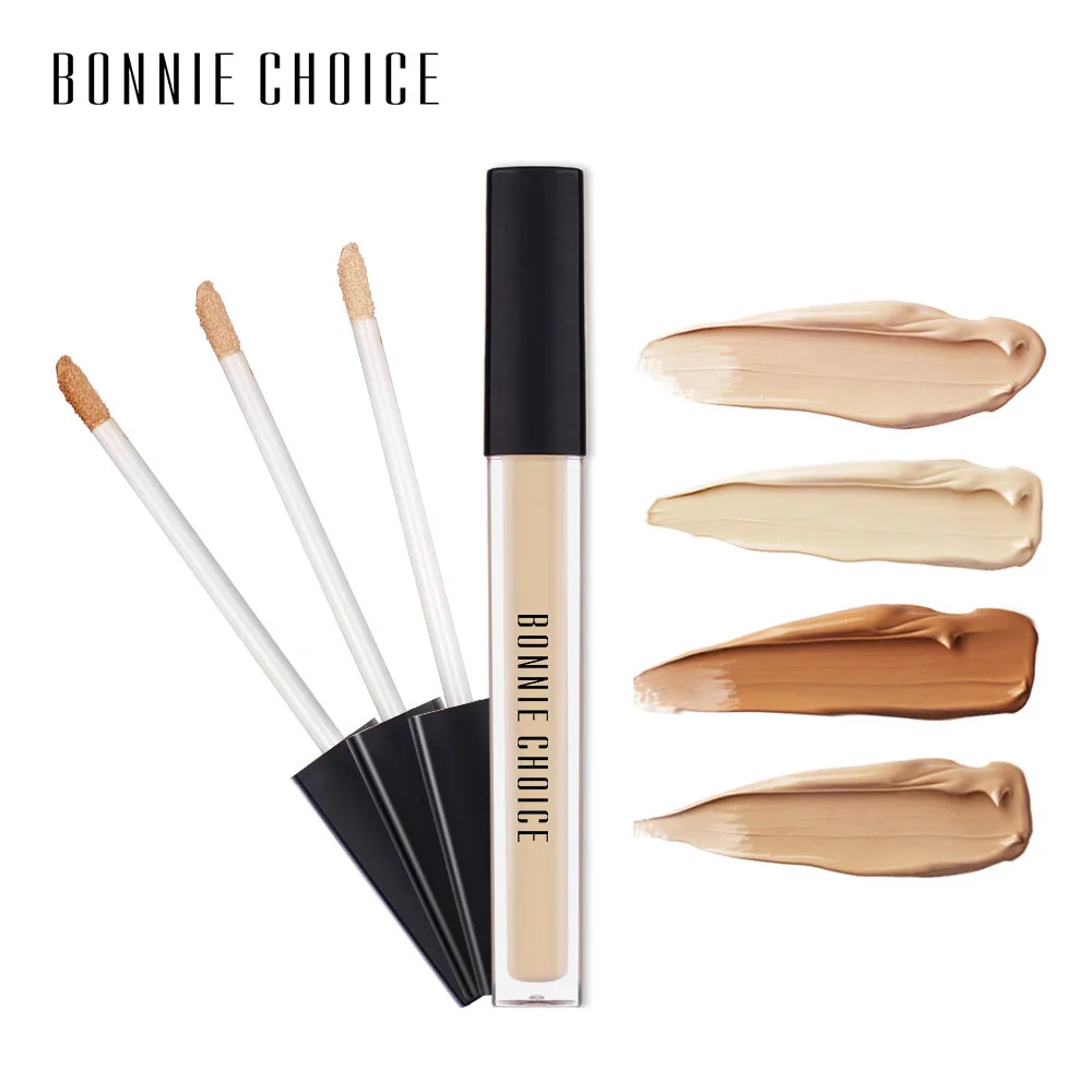 

BONNIE CHOICE Liquid Cover Concealer Cream Oil Control Face Eyes Contouring Waterproof Makeup Corrector Liquid Cosmetic 6 Colors