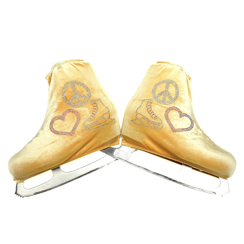 Nasinaya Figure Skating Competition Shoe Cover Children's Velvet Adult Protective Roller Accessories Shiny Rhinestone