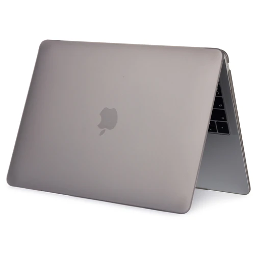 Матовые чехлы для ноутбуков Apple macbook Air 13 11 Pro retina 12 13,3 15,4, чехол для Macbook New air 13 pro 13 с сенсорной панелью - Цвет: Matte gray