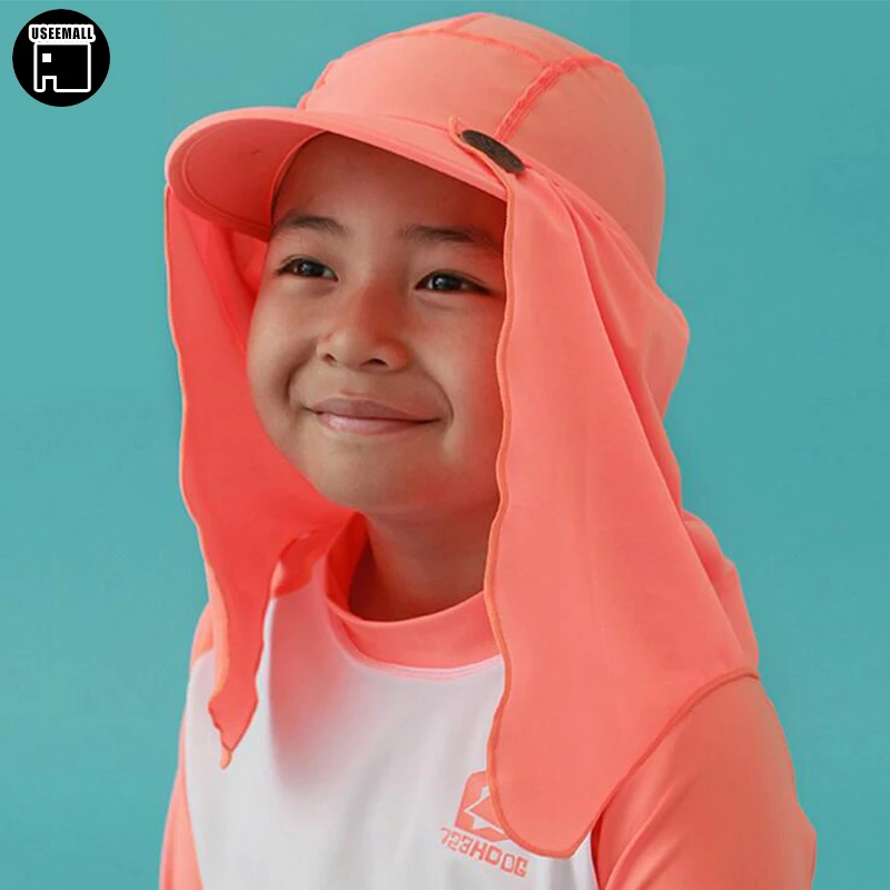 USEEMALL UV Sun Hat Summer Neck Ear Protection Foldable Dry Quick Hat
