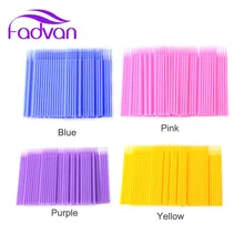 200 шт./компл. клей для наращивания ресниц чистящие щетки инструменты для макияжа микро тампон, ненатуральные искусственные чистый Аппликаторы тушь для ресниц кисточка палочка кисть